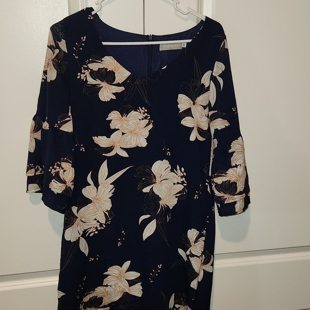 Belongsci  Flower Print Dress